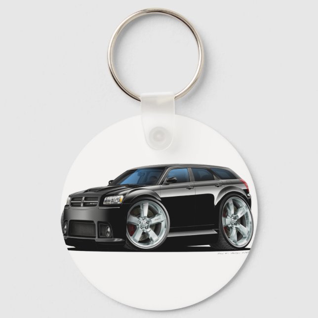 Dodge Magnum Black Car Keychain (Front)