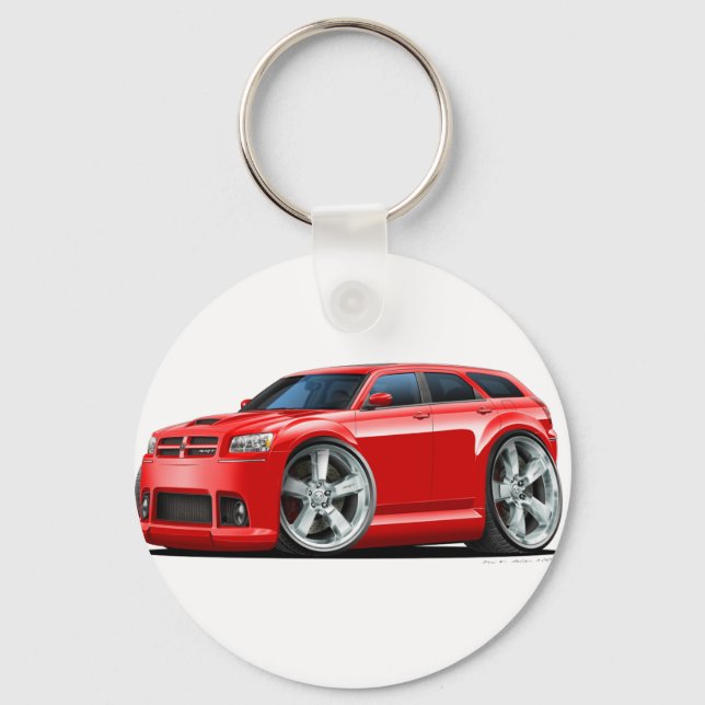Dodge Magnum Red Car Keychain (Front)