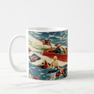 Dodge Motor Speed Boat Vintage Antique Row Ocean Coffee Mug