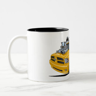 Dodge Ram yellow 1500 pickup Truck Two-Tone Coffee Mug