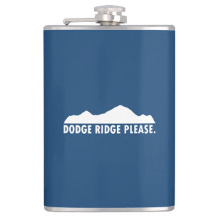Dodge Ridge Please Hip Flask