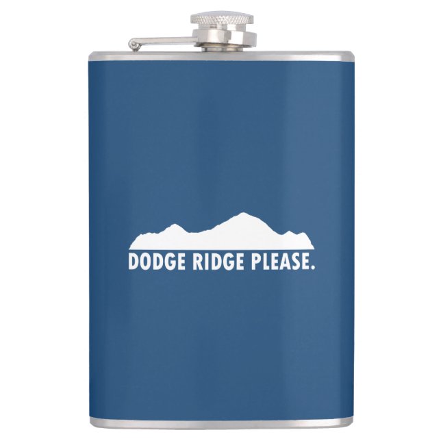 Dodge Ridge Please Hip Flask (Front)
