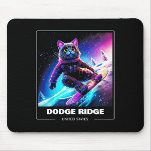 Dodge Ridge United States Ski Skiing Skier  Mouse Pad