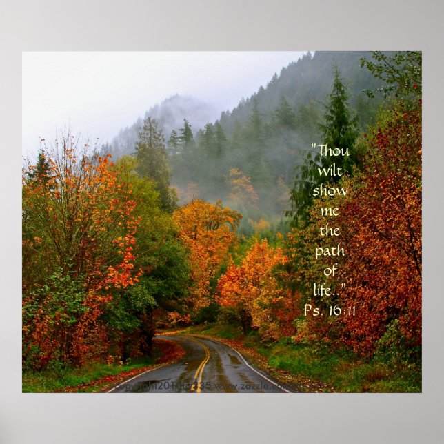 Dodge Road Print w/Scripture Verse (Front)