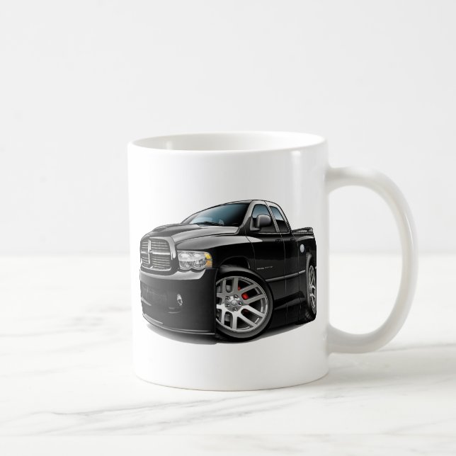 Dodge SRT10 Ram Dualcab Black Coffee Mug (Right)