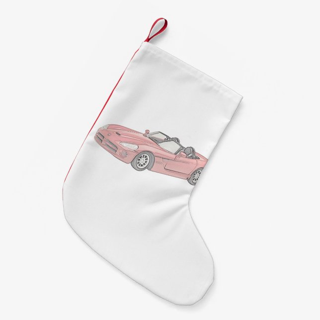 Dodge Viper Small Christmas Stocking (Front (Hanging))