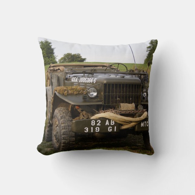 Dodge WC 57 Throw Pillow (Front)