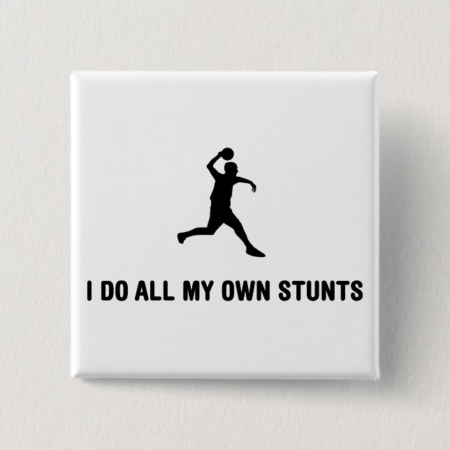 Dodgeball 2 Inch Square Button (Front)