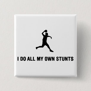 Dodgeball 2 Inch Square Button
