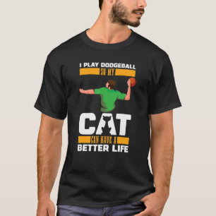 Dodgeball Cat Team Player Dodgeball T-Shirt