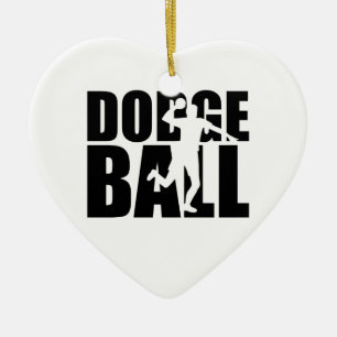 Dodgeball Ceramic Ornament