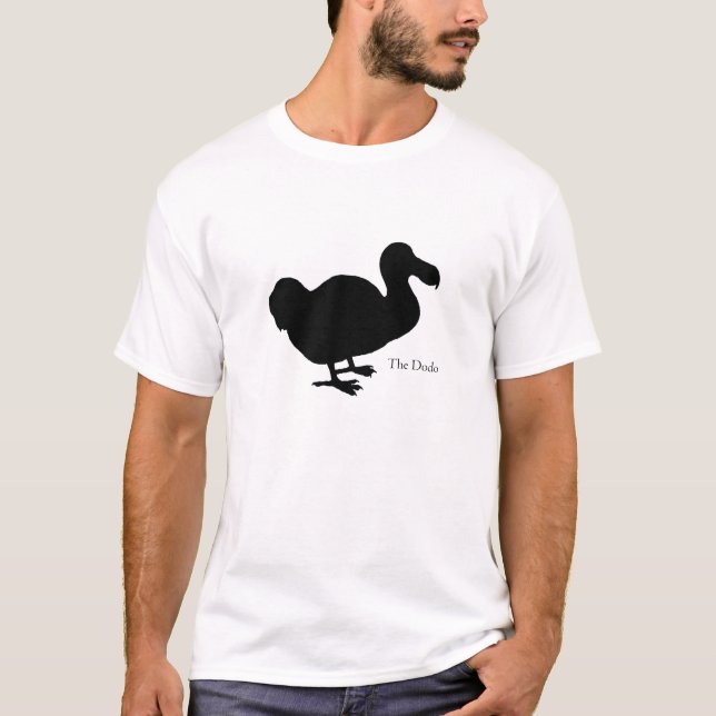 Dodo Bird Silhouette Shirt with Lettering (Front)