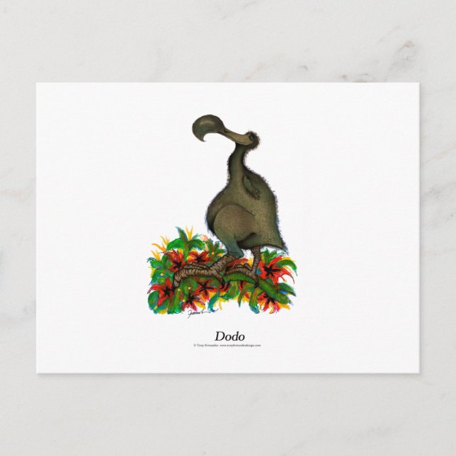 Dodo bird, tony fernandes postcard (Front)