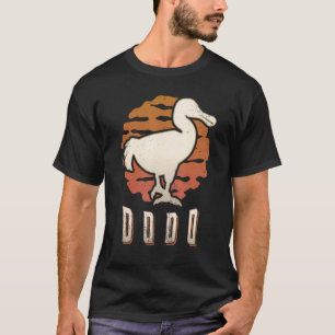 Dodo Bird Vintage Retro Classic Animal Sunset T-Shirt