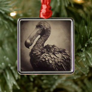 Dodo Bird Vintage Victorian Natural History Metal Ornament
