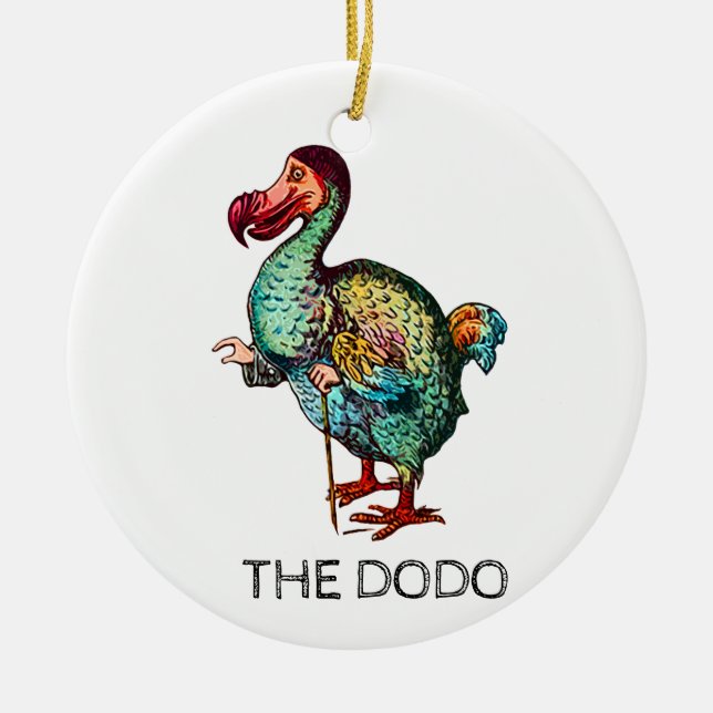 Dodo Ceramic Ornament (Front)