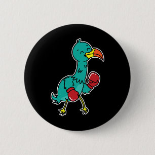 Dodo Does Boxing  2 Inch Round Button