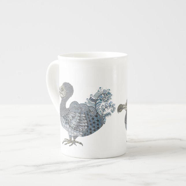 Dodo extinct bird  bone china mug (Front Left)
