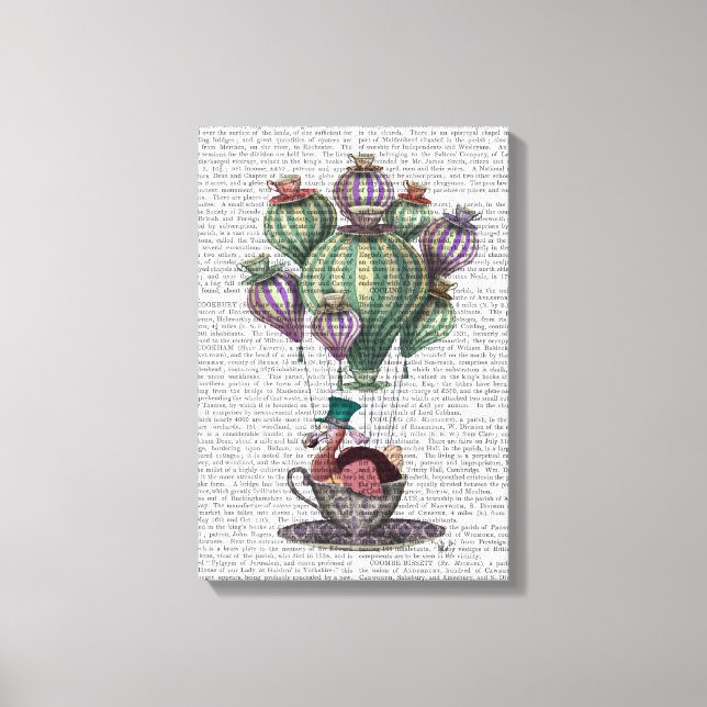Dodo in Teacup Canvas Print (Front)