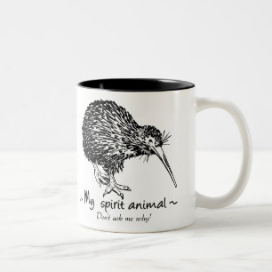 Dodo is my spirit animal.Don't ask me why! Two-Tone Coffee Mug