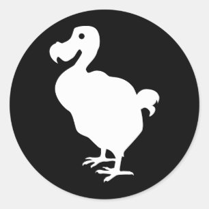 Dodo Silhouette Classic Round Sticker