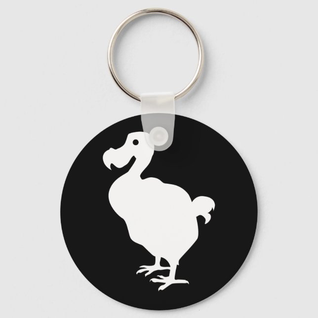 Dodo Silhouette Keychain (Front)