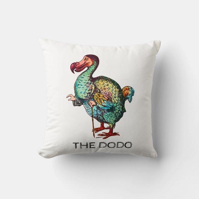 Dodo Throw Pillow (Front)
