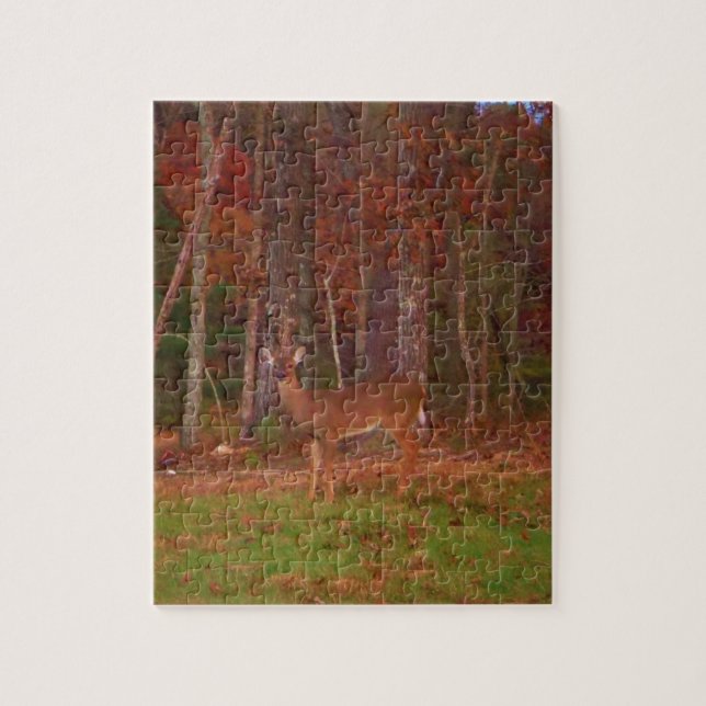 Doe a Deer in Lake Arrowhead Jigsaw Puzzle (Vertical)