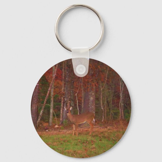 Doe a Deer in Lake Arrowhead Keychain (Front)