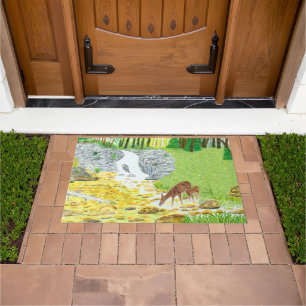 Doe and Fawn Doormat