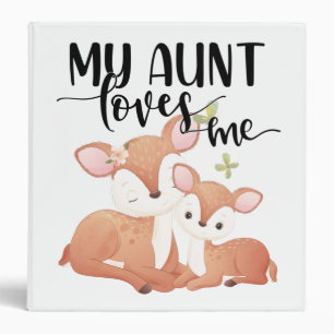 Doe and Fawn My Aunt Loves Me Binder