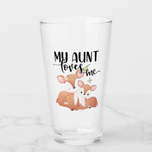 Doe and Fawn My Aunt Loves Me Glass