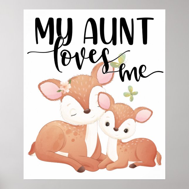 Doe and Fawn My Aunt Loves Me Poster (Front)