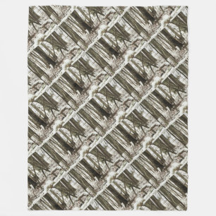 Doe Deer in the Snow Fleece Blanket