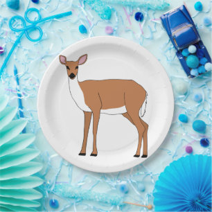 Doe Deer Paper Plate