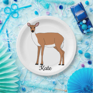 Doe Deer Paper Plate