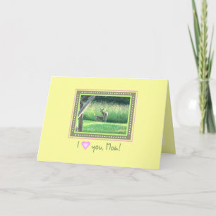 Doe & Fawn “I (heart) you, Mom!” Valentine’s Day Card