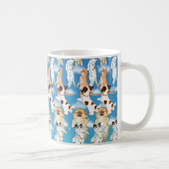 ® d'oeil magique 3D "il tombe des cordes" tasse (Droite)