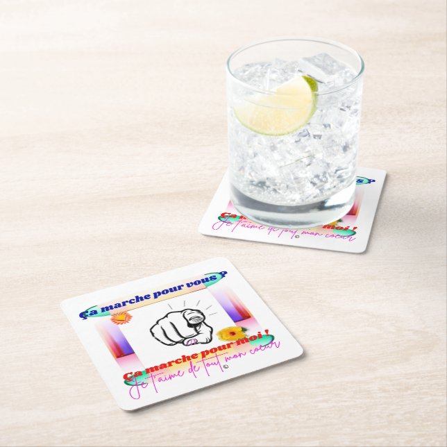 Does it work for you? square paper coaster (Insitu)