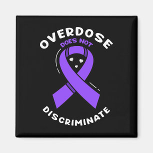 Does Not Discriminate Purple Awareness Ribbon 1 Magnet