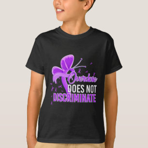 Does Not Discriminate Purple Awareness Ribbon T-Shirt