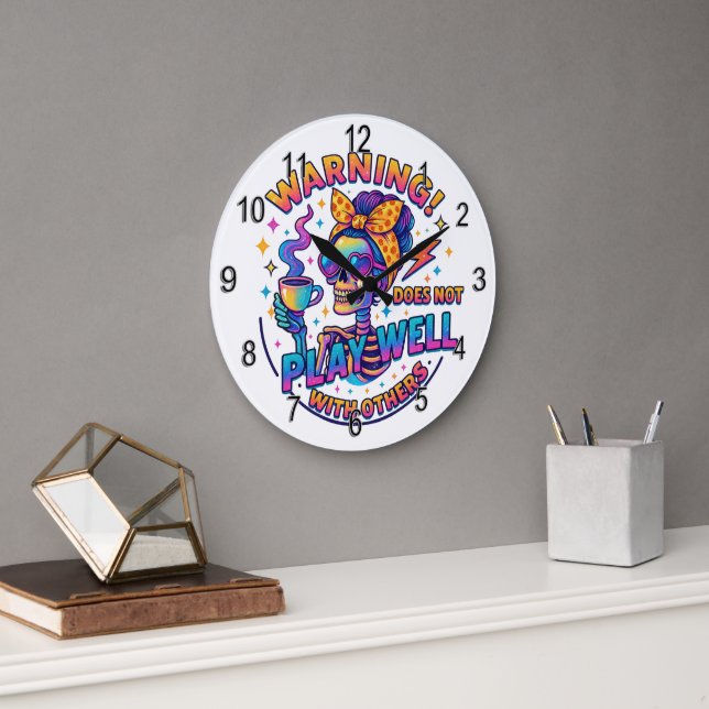 Does Not Play Well....  Large Clock (Office)