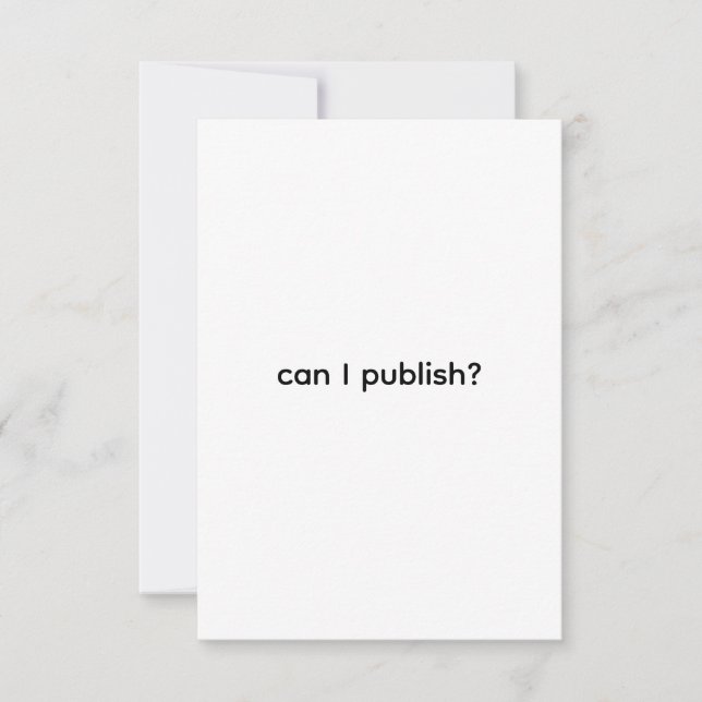 does publish work invitation (Front)