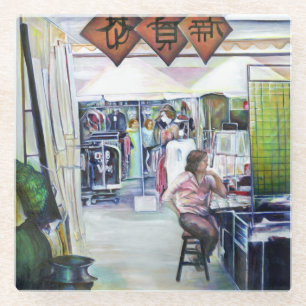 Does This Dragon Come with Training Wheels? Glass Coaster