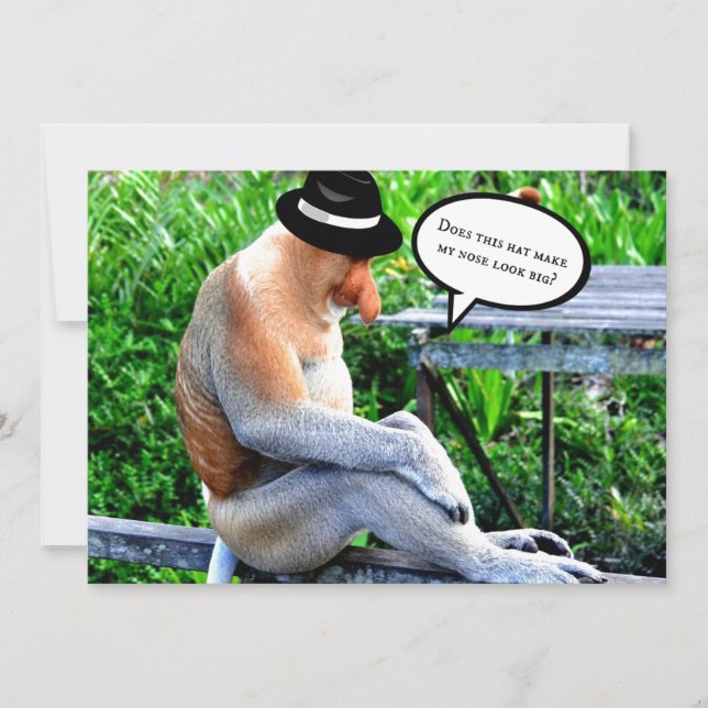 Does this hat make my nose look big? card (Front)