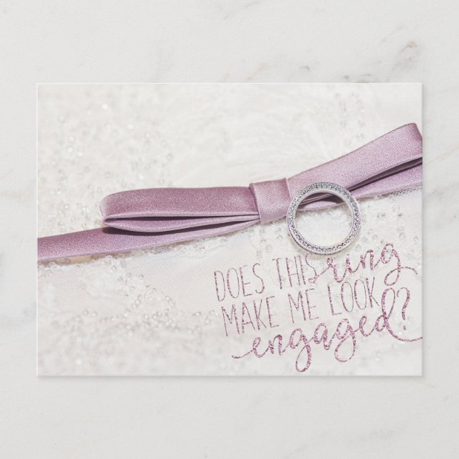 Does this ring make me look like engaged? postcard (Front)