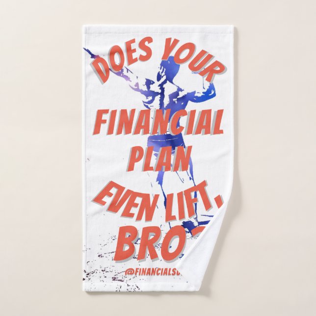 Does Your Financial Plan Lift Gym Orange Hand Towel (Hand Towel)