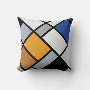 Doesburg - Contra-Composition of Dissonances Throw Pillow