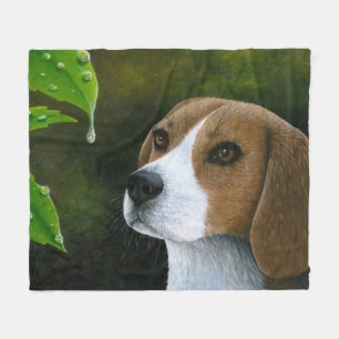 Dog 116 Beagle Fleece Blanket