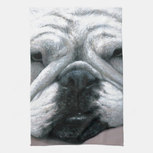 Dog 118 English Bulldog Kitchen Towel